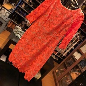 Orange Lace dress